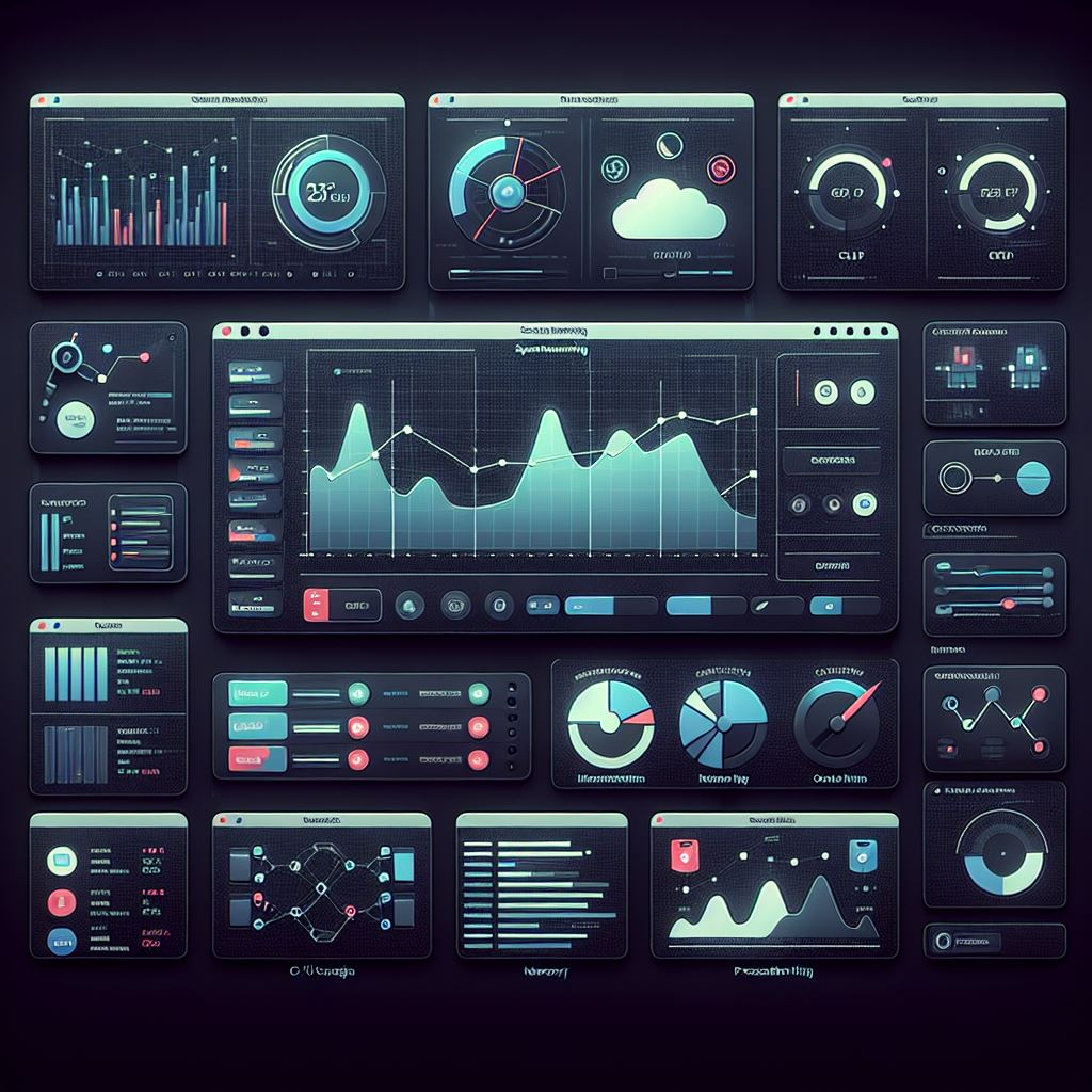 Ubuntu Server monitoring dashboard with performance metrics